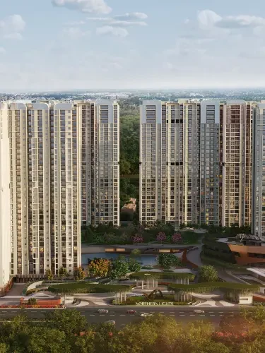 Puravankara Northern Lights developer illustration; not a photograph of Kalyani LivingTree.