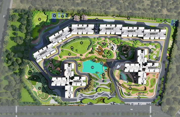 Puravankara Northern Lights developer-published master plan